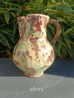 Large Jug / Pitcher, Glazed Terracotta Provençal Antique 18th Century