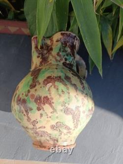 Large Jug / Pitcher, Glazed Terracotta Provençal Antique 18th Century