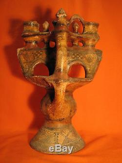 Large Lamp Kabyle Old 19th Century Terracotta Museum Room Kabylie Algeria