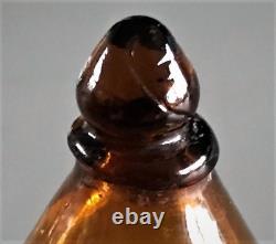 Large Orange Blown Glass Bird Bath, 19th Century