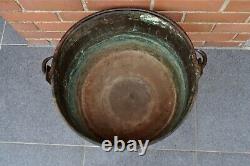 Large Red Copper Cauldron France 18th Century