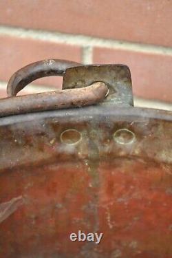 Large Red Copper Cauldron France 18th Century