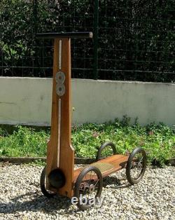 Large Scooter 1964 Folding Vintage Wood Scooter