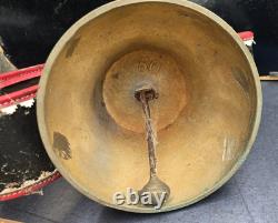 Large Swiss Bronze Bell Blondeau La Chaux-de-Fonds Antique Bell, D. 20 cm
