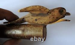 Large ancient whistle bird call in hazel wood popular art