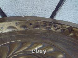 Large brass offering dish, 17th century