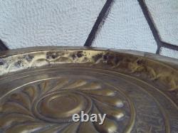 Large brass offering dish, 17th century