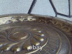 Large brass offering dish, 17th century