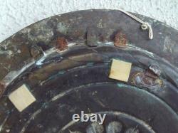 Large brass offering dish, 17th century