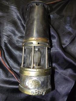 Light Of Miner Brass Glass Baccarat Mine St Etienne