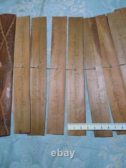 Lontar, traditional Balinese palm-leaf manuscript, 20th century