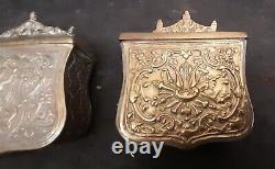 Lot 4 Old Ottoman Cartridge Brass Militaria Military Late 19th