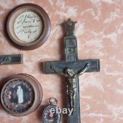 Lot of Reliquaries and Reliquary Crosses from the 19th Century