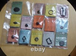 Lot of button, loop, token, stud, ring, medieval England, Thames, 15th-16th century