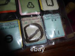 Lot of button, loop, token, stud, ring, medieval England, Thames, 15th-16th century