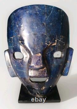 Magnificent Aztec Tribal Mask in Lapis Lazuli Magnificent Aztec Tribal Mask in Lapis Lazuli