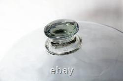 Melon-shaped glass cloche, late 19th century (with its handle!)