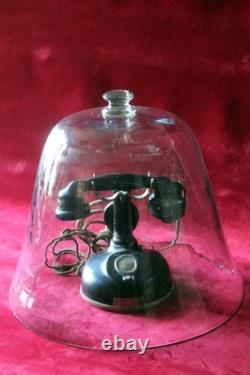 Melon-shaped glass cloche, late 19th century (with its handle!)