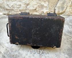 Message Box Before 19th Century, Old Small Iron Box Forged 14 X 8 CM H 8,3cm