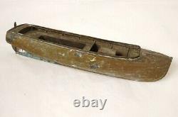Metal Boat Model Collection Art Populaire 19th Century