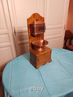 Miniature Copper Fountain and Basin, Mounted on a Support Stand