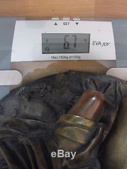 Minstrel In Bronze Signed Victor Evrard Dated 1846 36 CM 6,7 KG