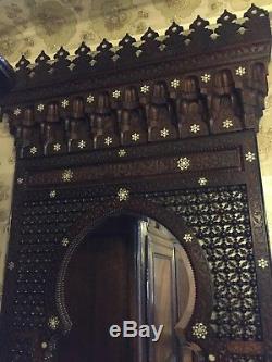 Mirror Antique Syrian Style 19th Century Ottoman Syrian Mother Of Pearl