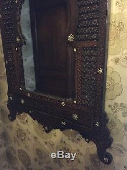 Mirror Antique Syrian Style 19th Century Ottoman Syrian Mother Of Pearl