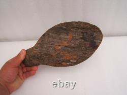 N2 Antique wooden carved painted duck hunting decoy folk art