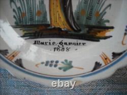 NEVERS PATRONYMIC PLATE Marie Garnier 1808