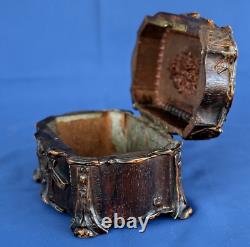 Napoleon III Sculpted Wood Jewelry Box Set 19th Century