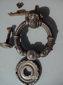 New York Rare Antique Superb Large Door Knocker Hammer Cast Iron Late 19th Century