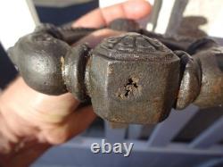New York Rare Antique Superb Large Door Knocker Hammer Cast Iron Late 19th Century