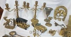 Nice Batch Of Brass Brocante Silver Pewter Bronze / Candlestick Ink Bell