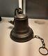 Old Bronze Convent Bell With Support Beautiful Engravings Rare