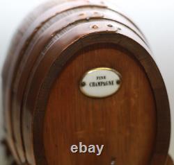 Oak barrel with stand for fine Champagne.