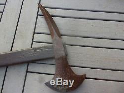 Old Ax Marine Weapon Collision Fireman's Firefighter French Iron Tool