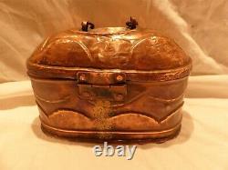 Old Basket Or Fish Pool Vintage Copper Fishing Middle 20th