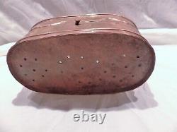 Old Basket Or Fish Pool Vintage Copper Fishing Middle 20th