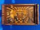 Old Basque Wooden Carved Tray, Signed N. Cirilo, 42 X 27 Cm