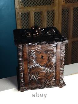 Old Black Forest oak box from 1900