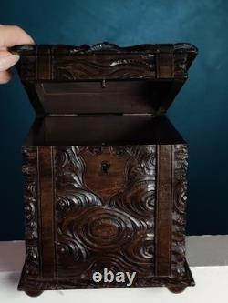 Old Black Forest oak box from 1900