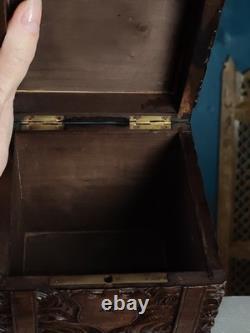 Old Black Forest oak box from 1900
