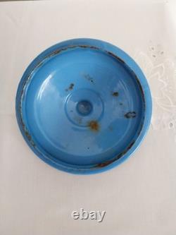 Old Blue Enamelled Metal Watering Can, Approximately 42 CM High, No Coffee Pot, No Jug