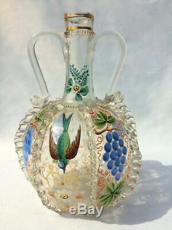 Old Bottle Gourd Glass Enamel Normandy Norman Eighteenth Nineteenth France