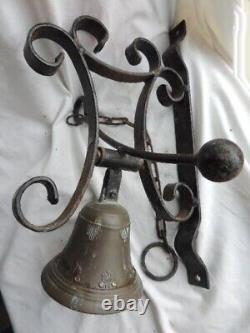 Old Bronze Counterweight Gate Bell