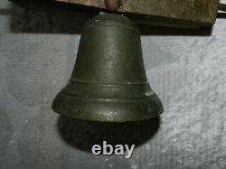 Old Bronze Property Bell With Gallows