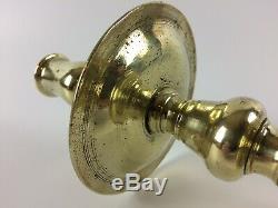 Old Candlestick Flame Record High Epoque XVII Bronze Netherlands