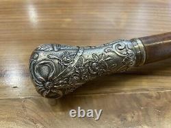 Old Canne Style Louis XVI Silver Apple Torch Decoration