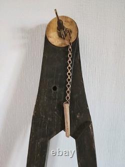 Old Carpenter's Compass Wood Long 85 Cm